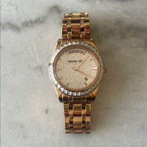 Michael Kors Gold Watch with Crystal Accents